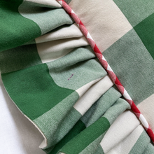 Load image into Gallery viewer, WENDY CHECK SQUARE CUSHION, GREEN & RED