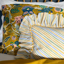 Load image into Gallery viewer, SANDRA RECTANGLE CUSHION, STRIPE & YELLOW