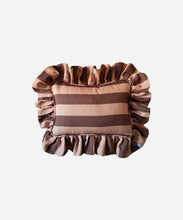 Load image into Gallery viewer, BESPOKE STRIPE RECTANGLE FRILLED CUSHION