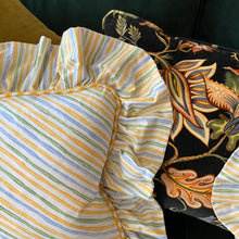 Load image into Gallery viewer, SANDRA RECTANGLE CUSHION, STRIPE & YELLOW