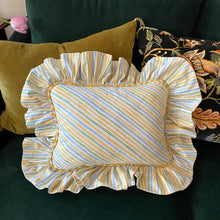 Load image into Gallery viewer, SANDRA RECTANGLE CUSHION, STRIPE & YELLOW