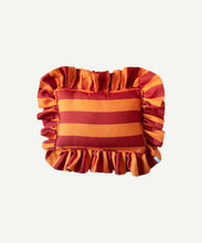 Load image into Gallery viewer, BESPOKE STRIPE RECTANGLE FRILLED CUSHION