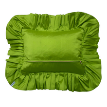 Load image into Gallery viewer, PATRICIA RECTANGLE SILK CUSHION, LIME &amp; MAGENTA
